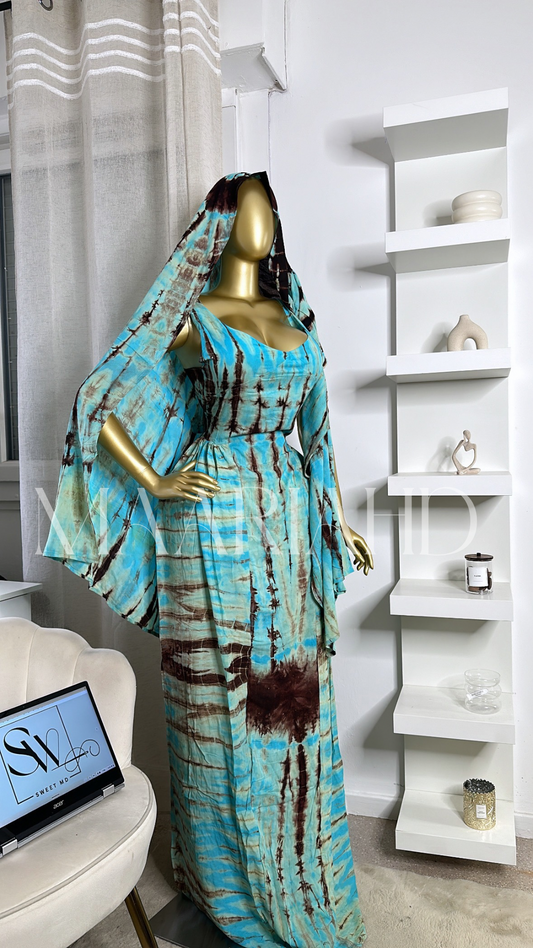 Robe Velvet Touch — foulard inclus