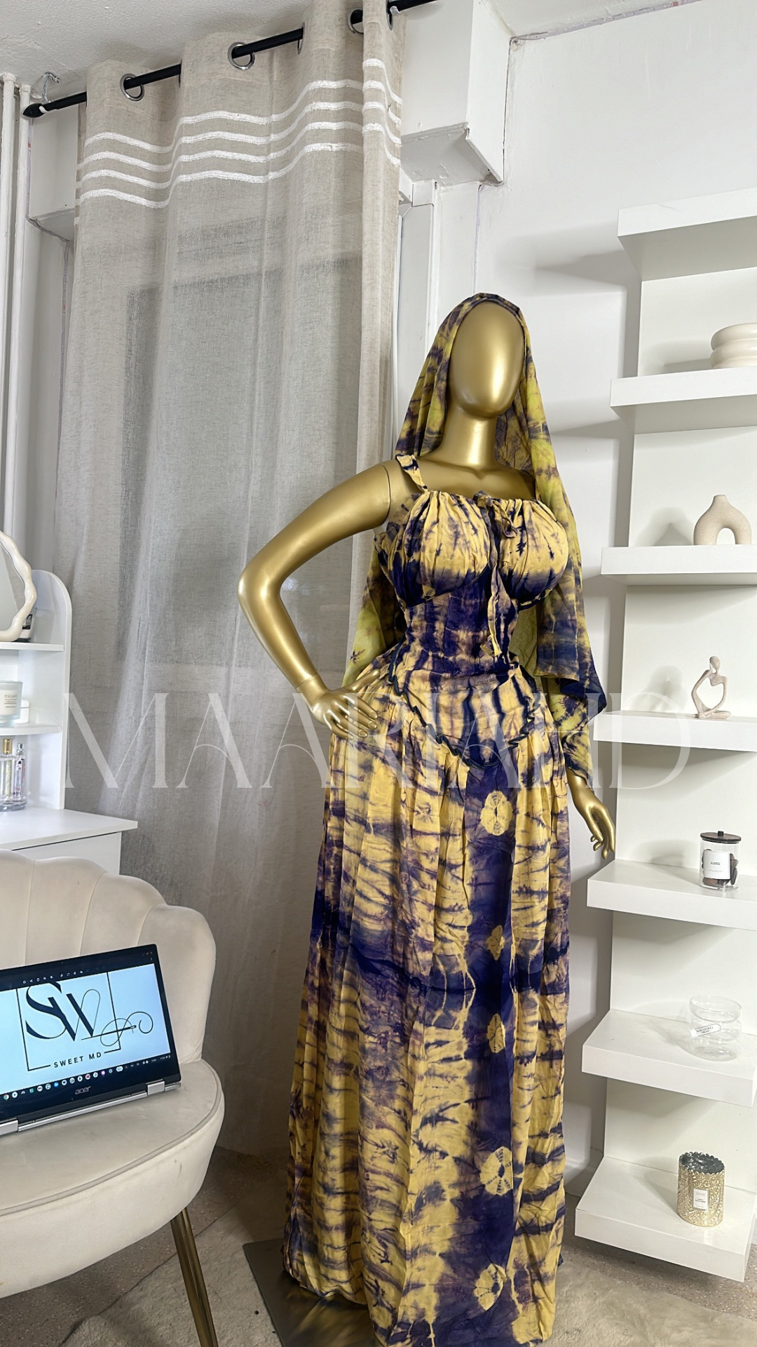 Robe Faty — foulard inclus