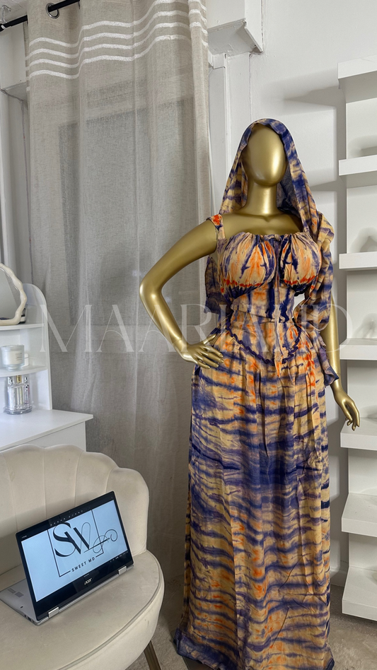 Robe Faty — foulard inclus