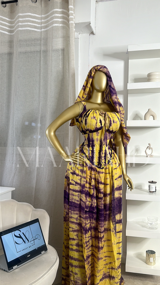 Robe Faty — foulard inclus