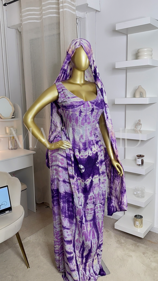 Robe Velvet Touch — foulard inclus