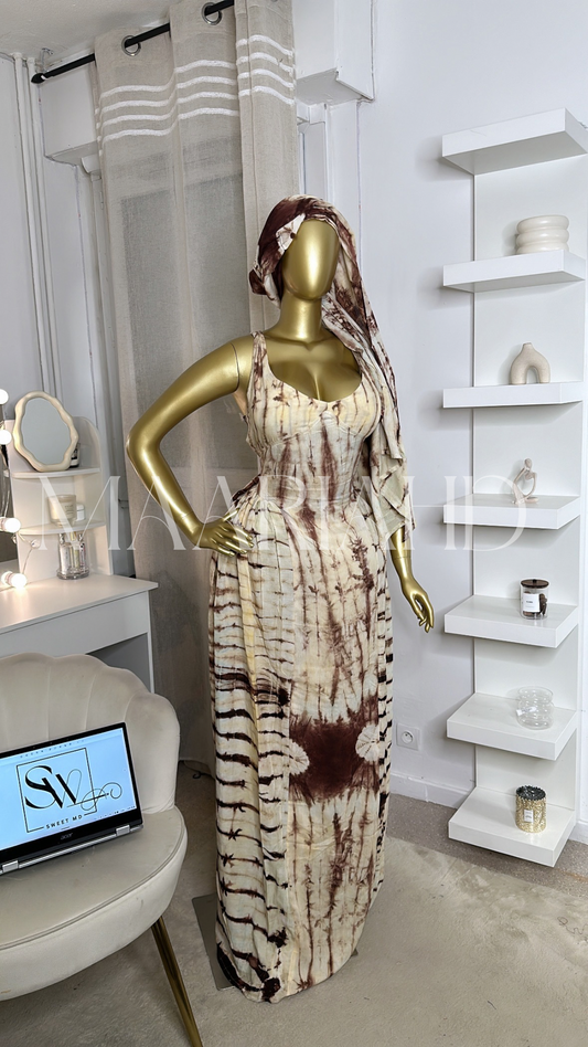 Robe Velvet Touch — foulard inclus