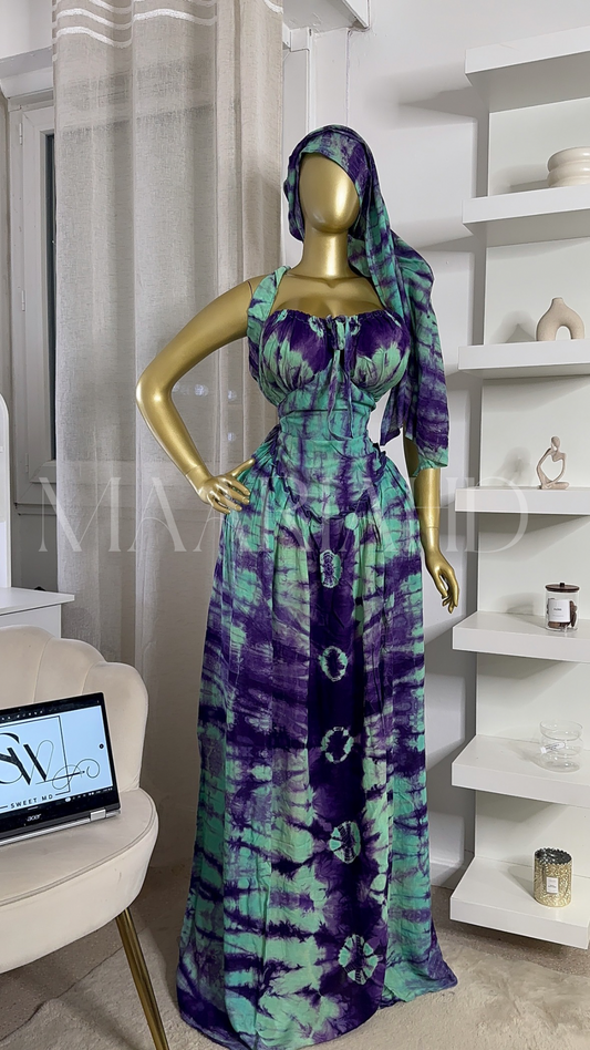 Robe Faty — foulard inclus