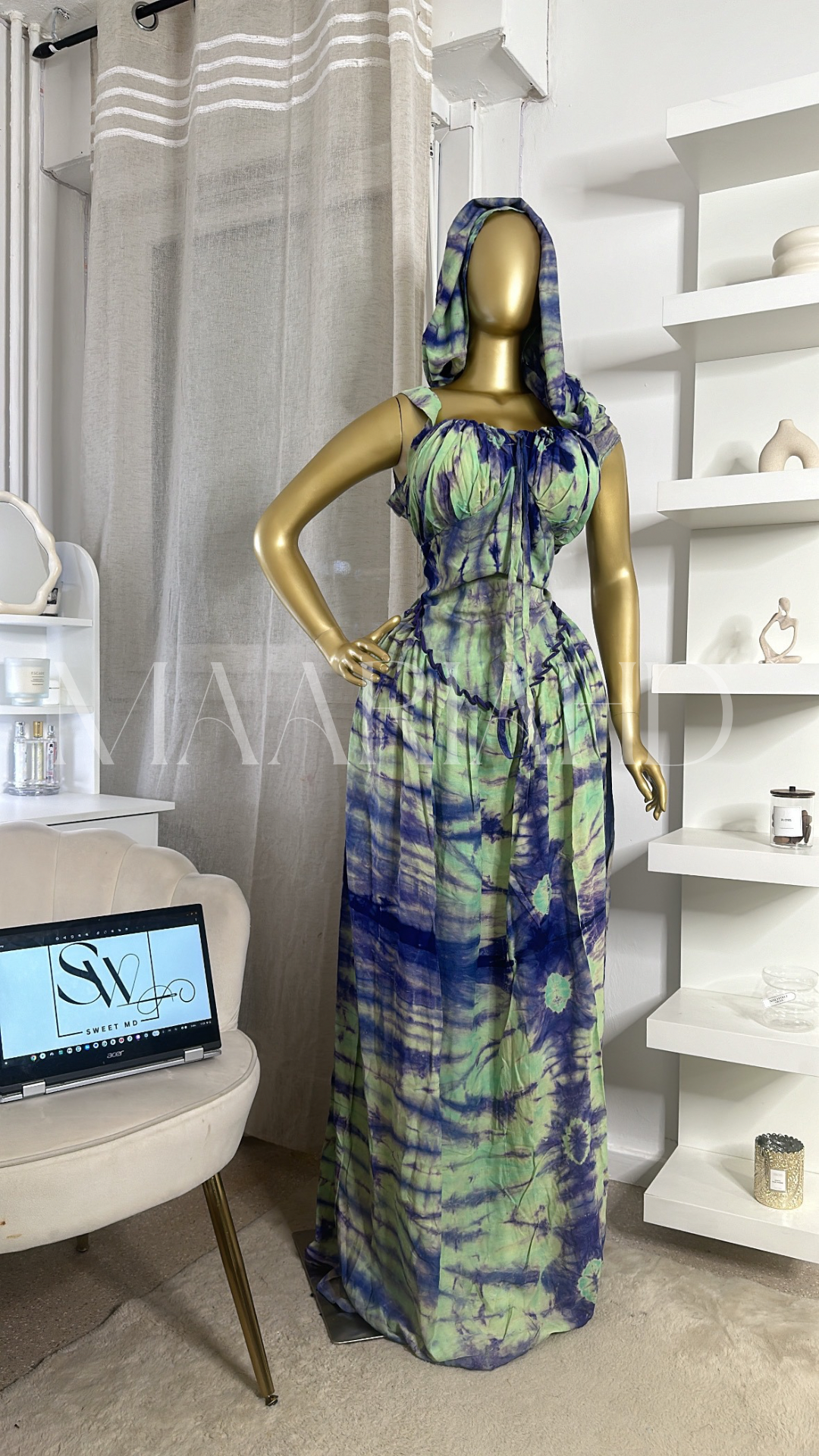 Robe Faty — foulard inclus