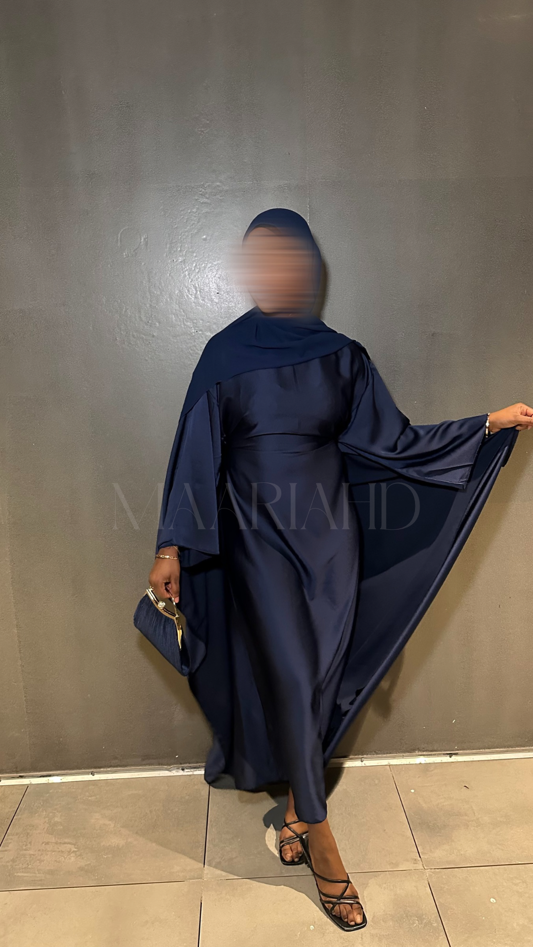 Abaya Maheera bleu nuit