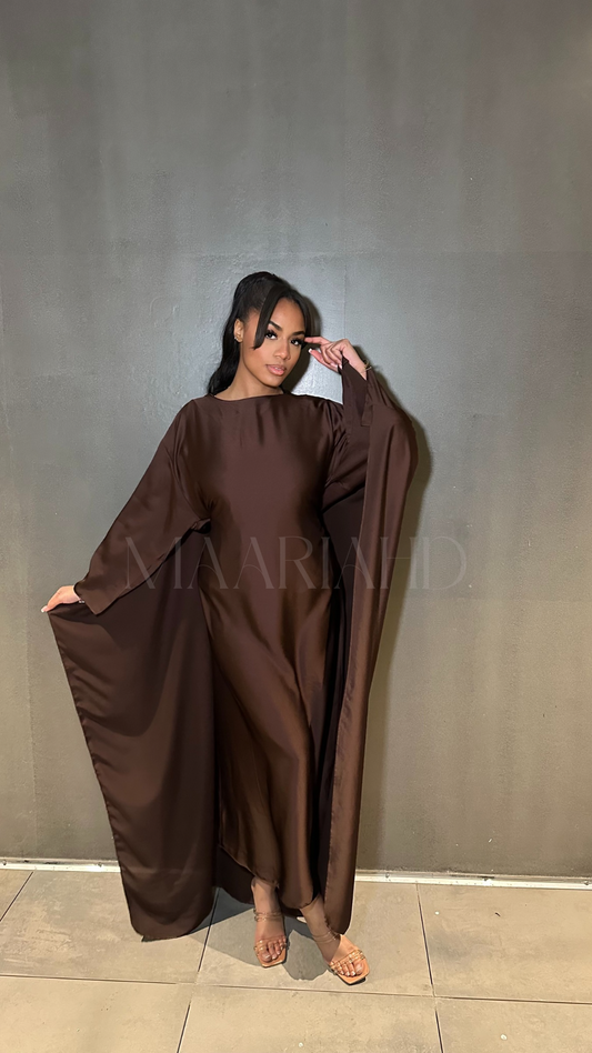 Abaya Maheera marron