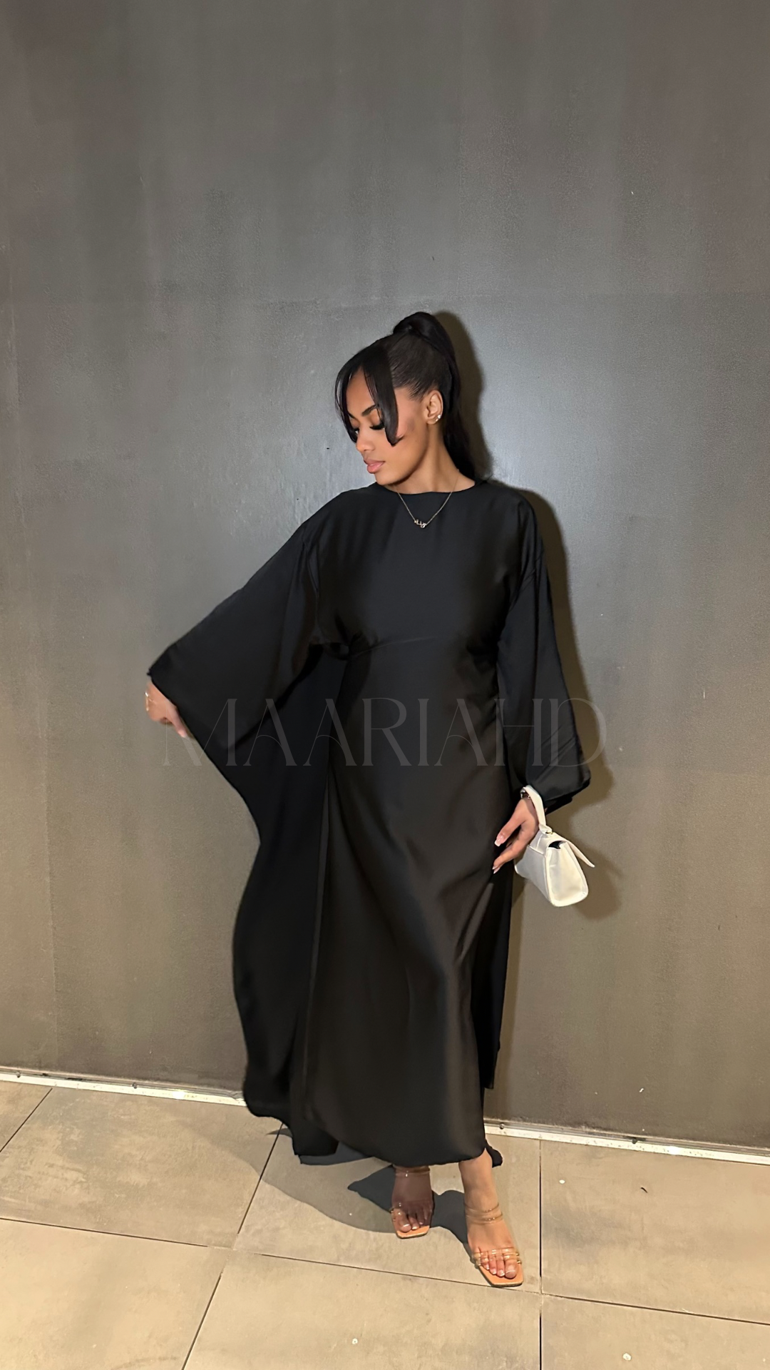 Abaya Maheera noir