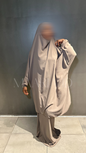 Jilbab 2 pieces nude